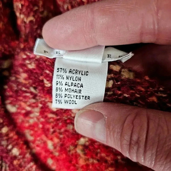 Talbots Petite M Vintage 90s Alpaca Mohair Wool Sweater Fall Cozy Old Money Cozy - Picture 3 of 8